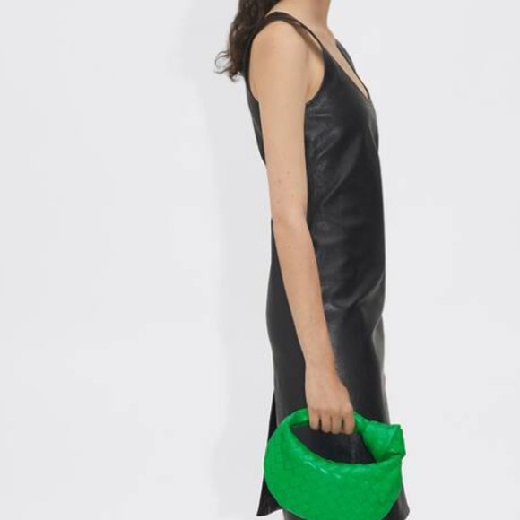 Bottega Veneta mini Jodie Leather bag parakeet green color Intrecciato design - Picture 2 of 12